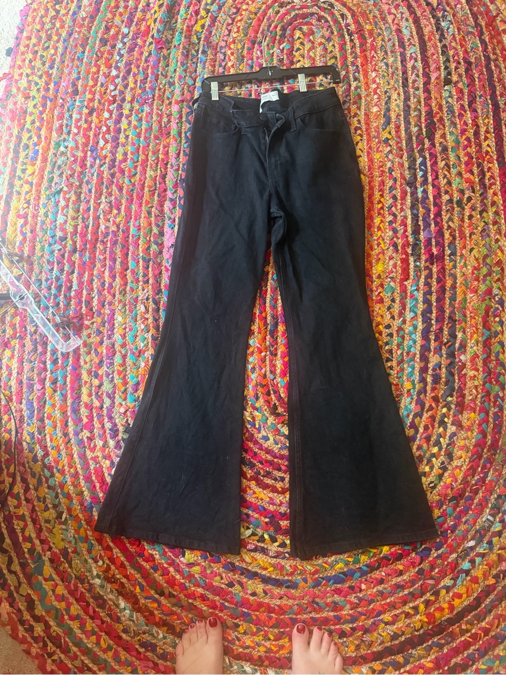Hollister Black Wide-Leg Flare Jeans